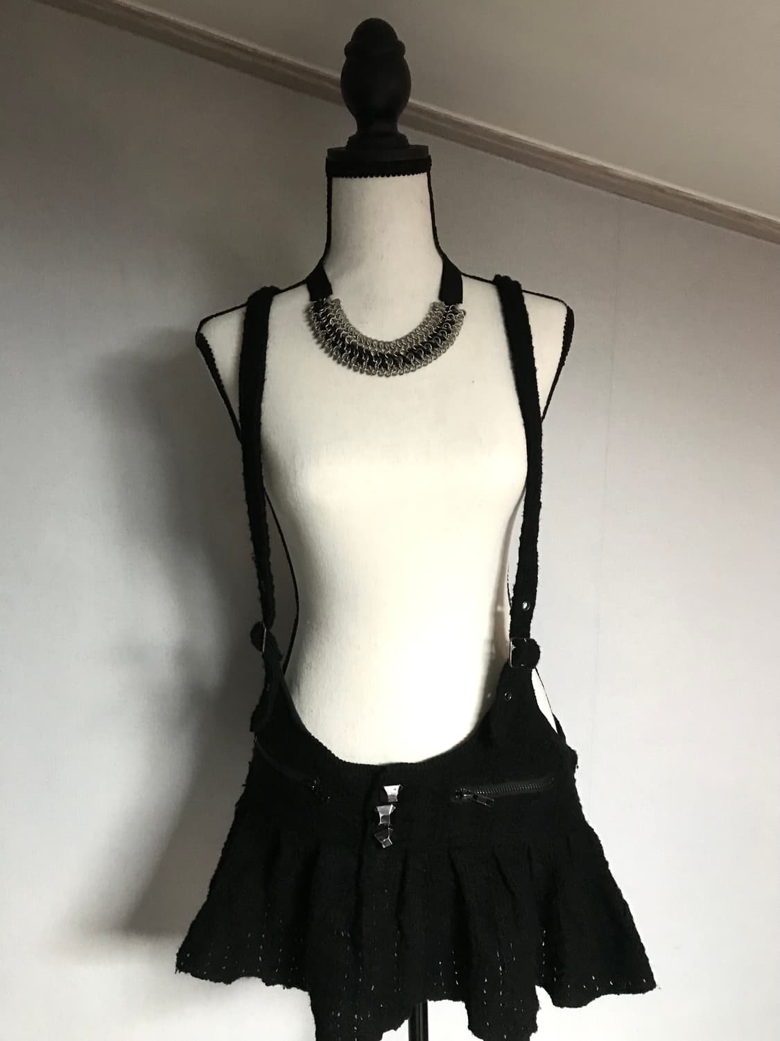 CHIC Black Suspender Mini Skirt 상품이미지1
