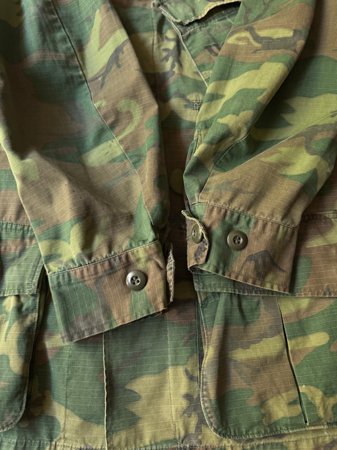 [S]60's 오리지널 USMC 미 해병대 카모 정글 퍼티그 자켓 상품이미지6