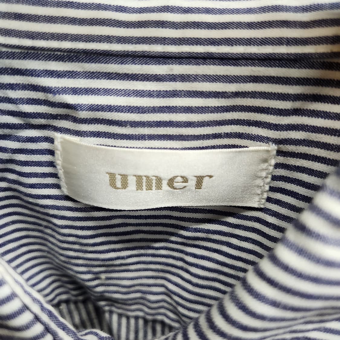 유메르 스트라이프 커프스 셔츠 L 상품이미지6