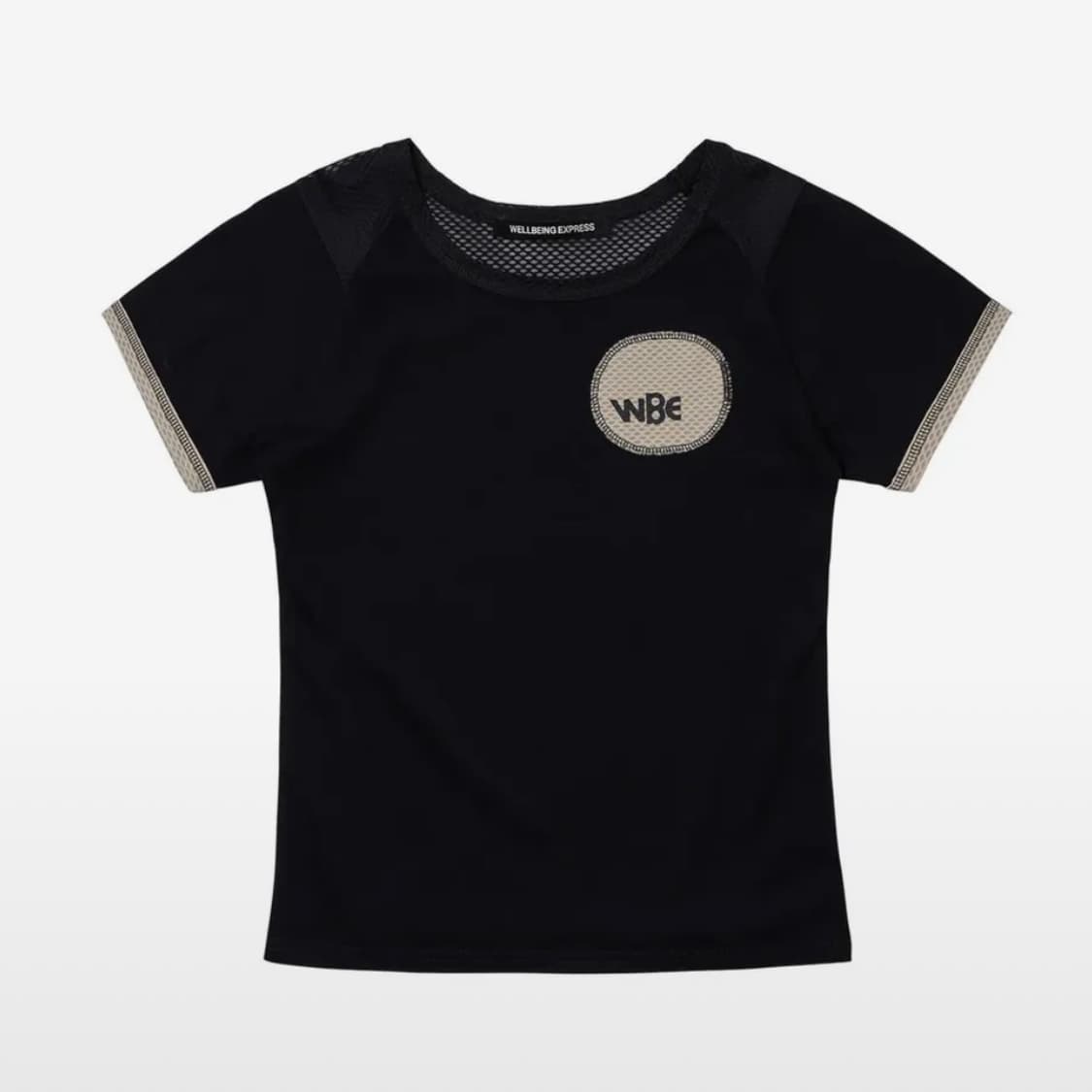 웰빙익스프레스 Mesh Combi Half Sleeve Black m 상품이미지1