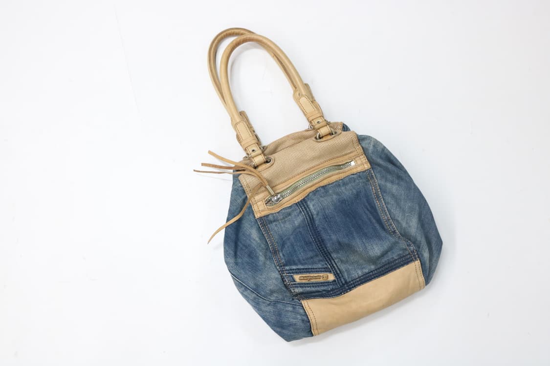 디젤 데님 레더 배색 숄더백 상품이미지3