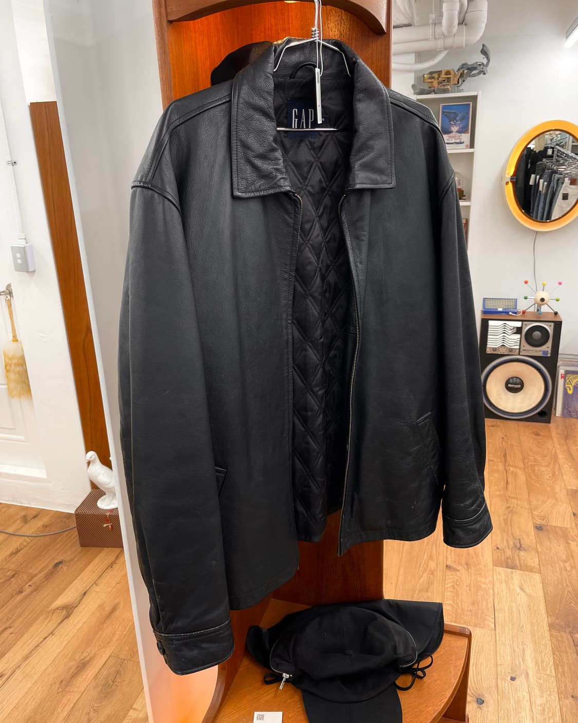 [L] old GAP 올드갭 레더 자켓 상품이미지5