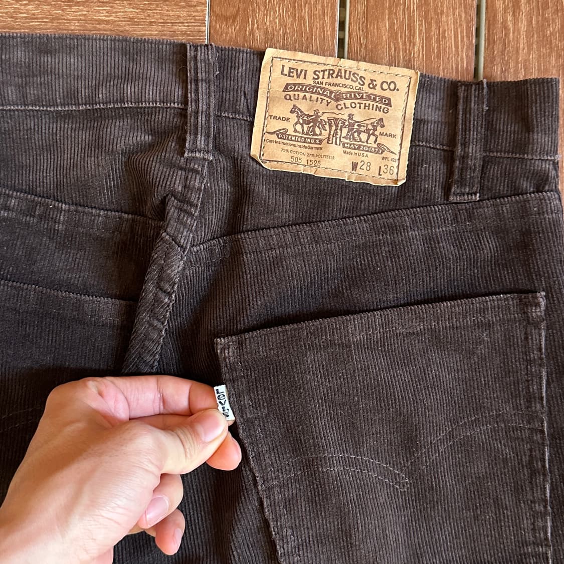 Levi’s 505 made in usa corduroy pants 상품이미지4