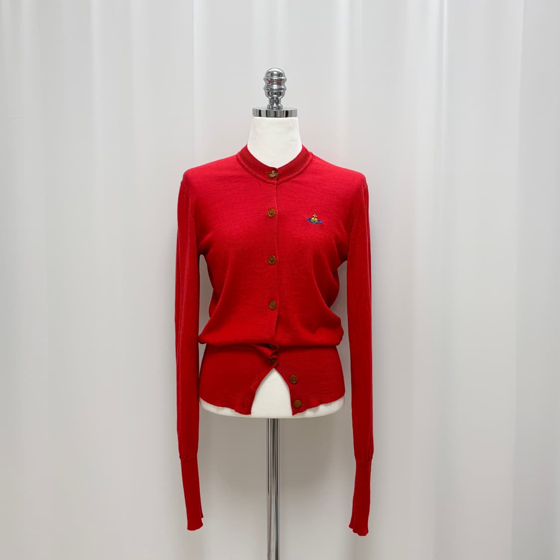비비안웨스트우드 베아 가디건 레드 상품이미지4