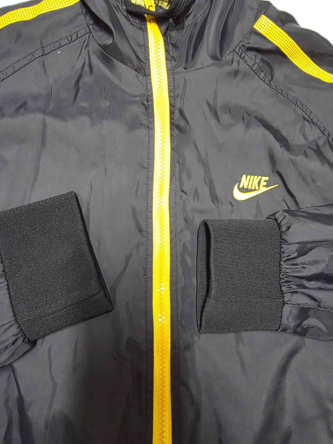 나이키 블랙옐로우 후드 집업 100 (실측 67/54) 상품이미지3