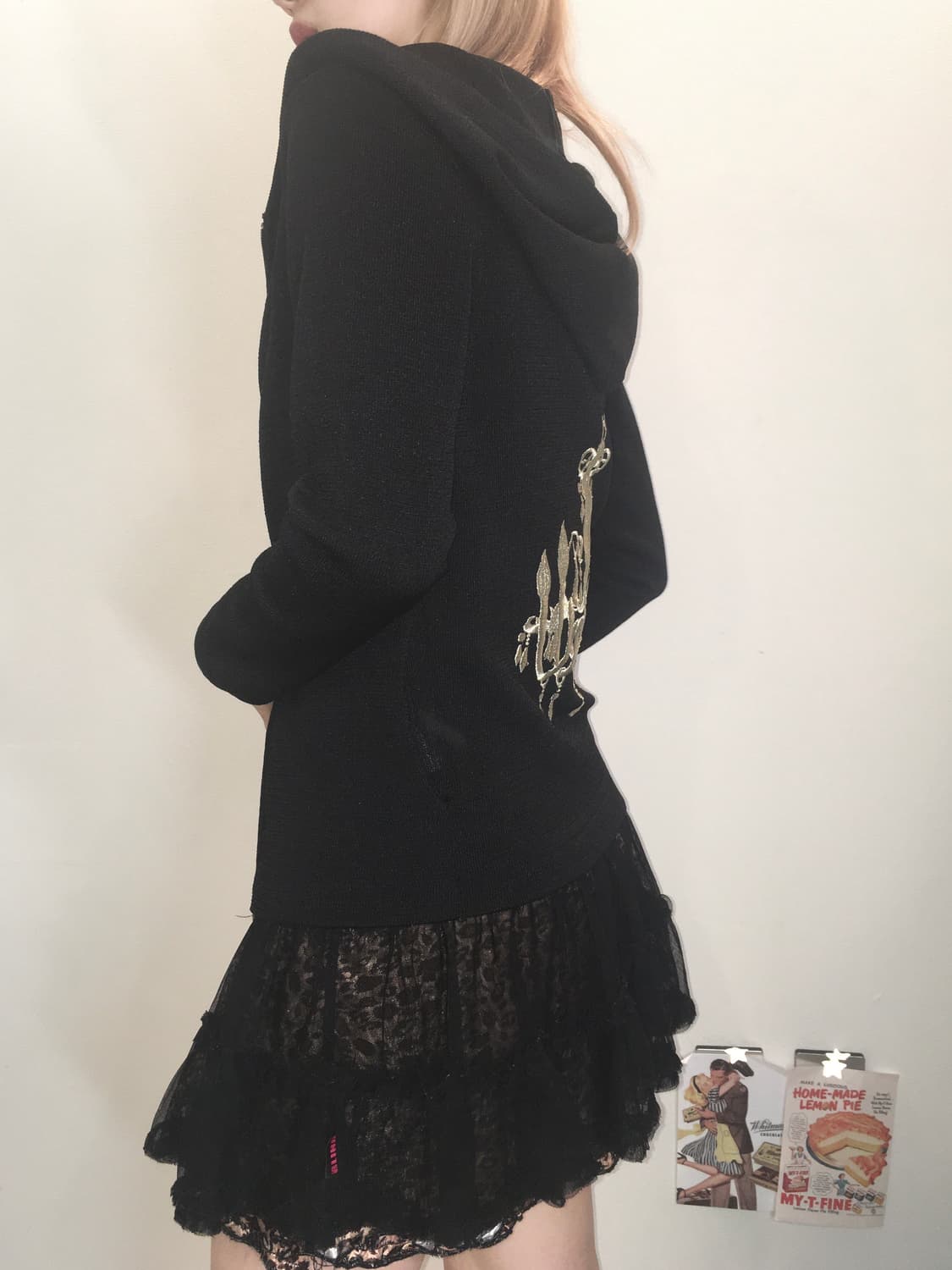 jpn vintage dark punk handwork hood zipu 상품이미지5