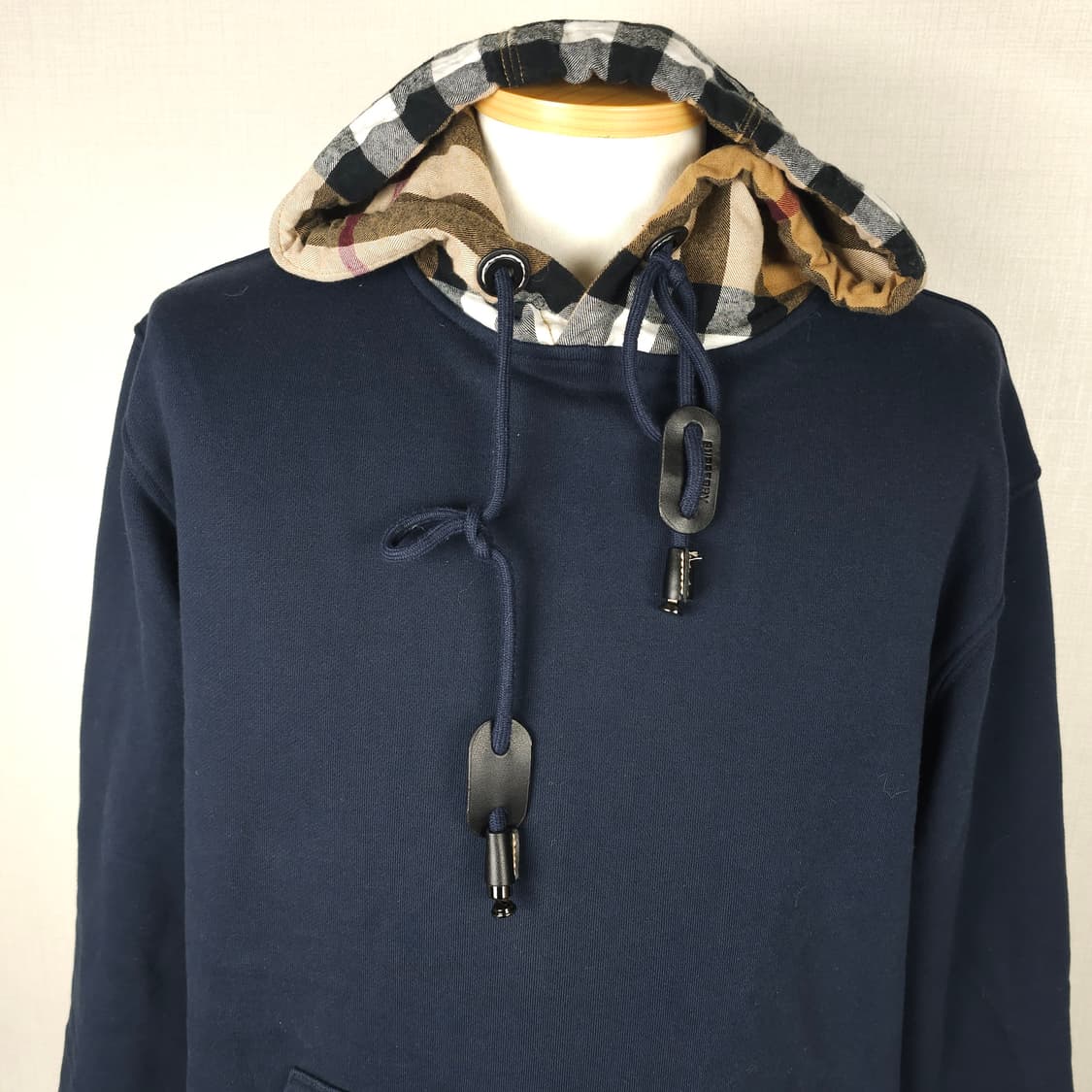 버버리 빈티지 체크 라이닝 후드티 남자110사이즈  상품이미지2
