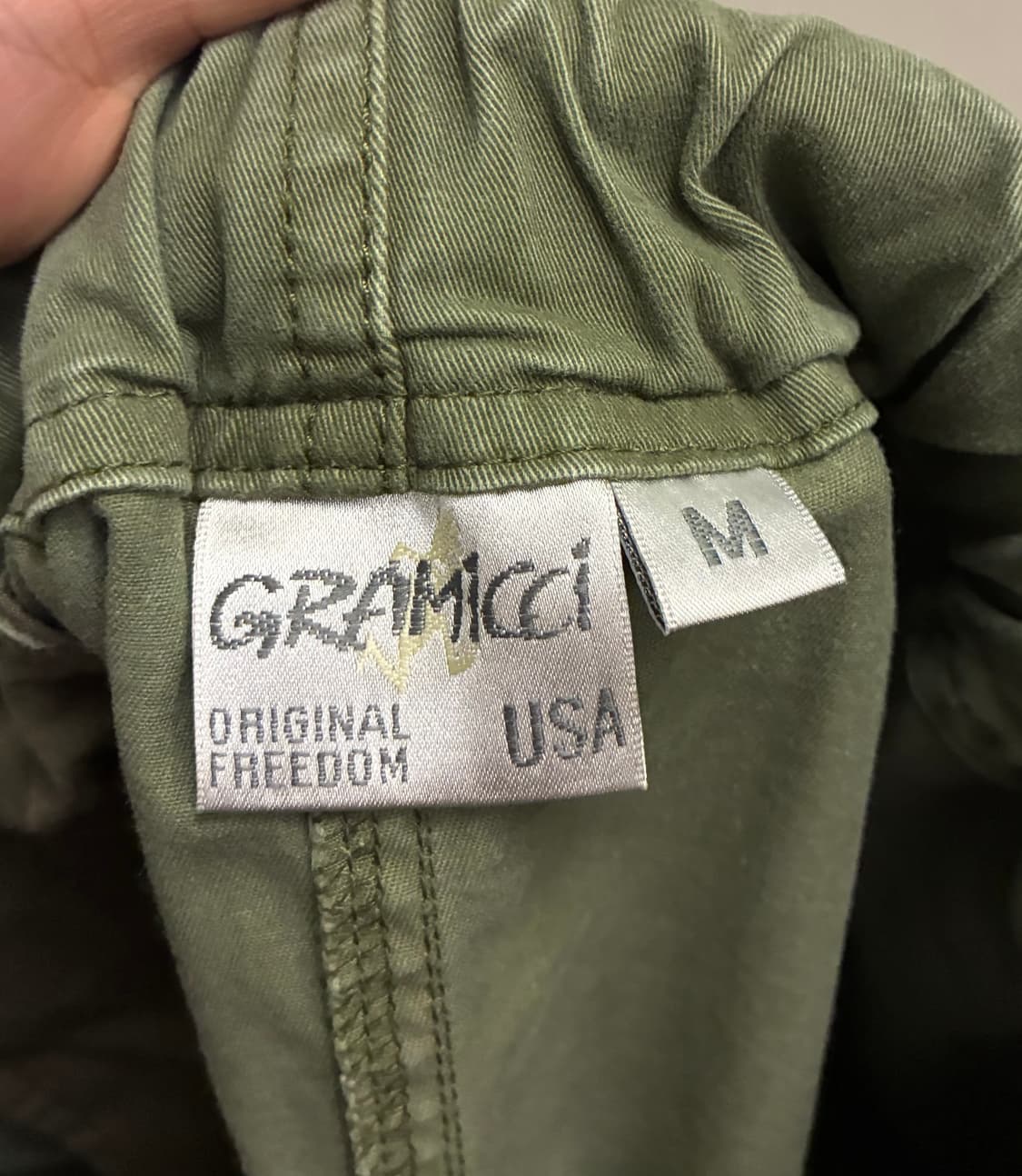 (F/M)그라미치 코튼 베이커 롱 스커트 치마 올리브카키 상품이미지8