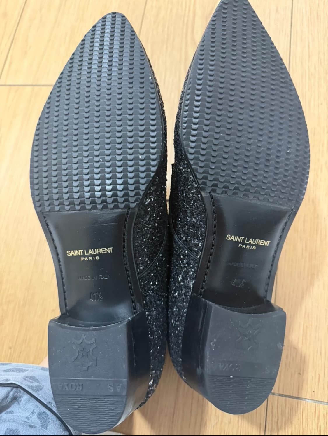생로랑 호퍼 더비 글리터 블랙(41반사이즈) 상품이미지5
