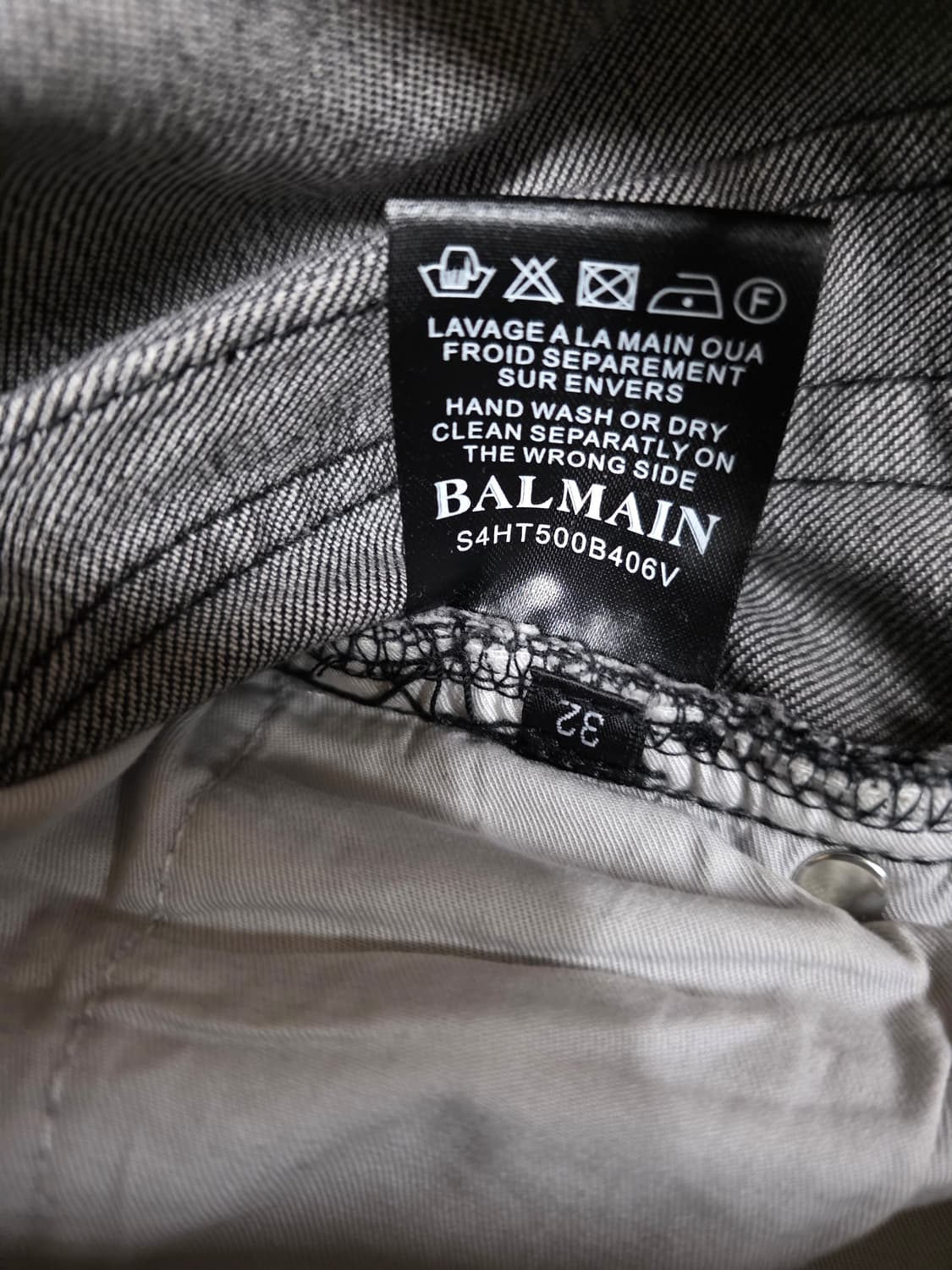 [정품] 발망 블랙 바이커진.  싸이즈 32 상품이미지9