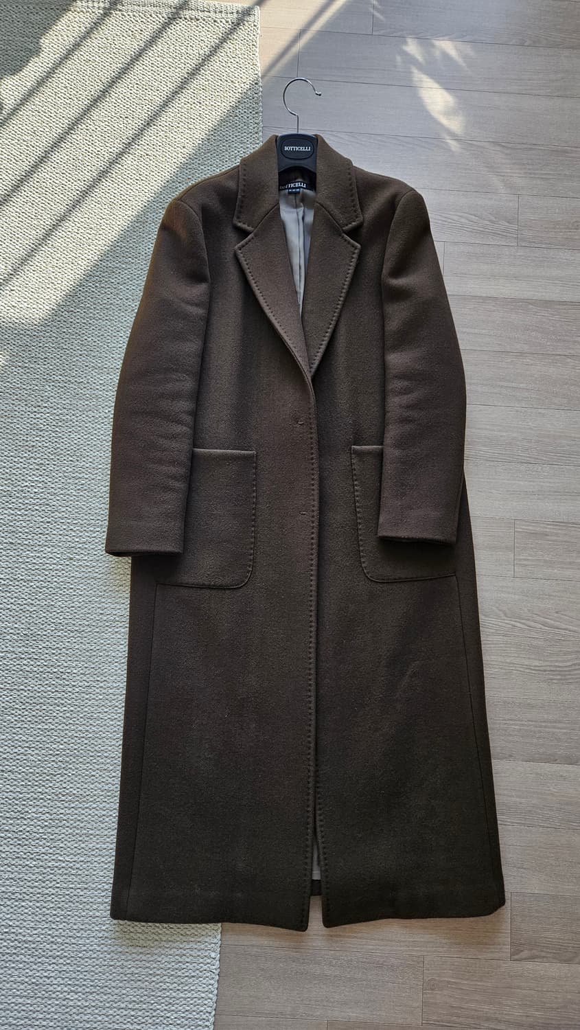 이태리 원단 캐시미어 혼방 롱코트. 카키브라운 (55) 상품이미지1