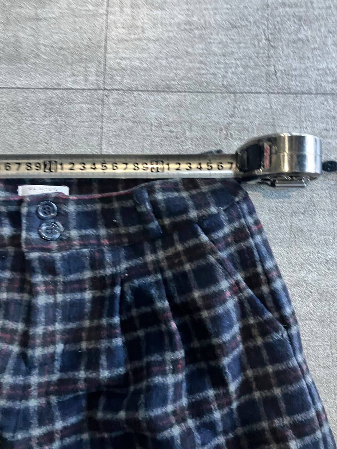 일본빈티지 Glacier 하구미모리걸 할메카지 헤링턴 울하프팬츠 반바지 상품이미지2