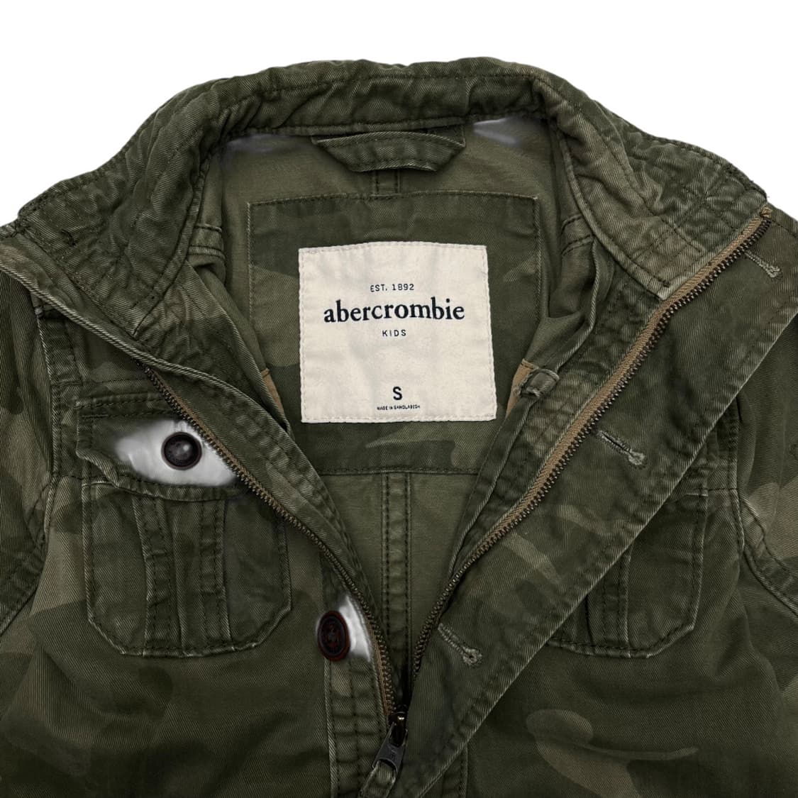 아베크롬비 y2k 카키 카모자켓 S 상품이미지5