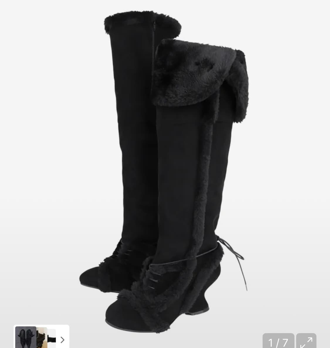 OJOS 오호스 퍼부츠 새상품 판매 상품이미지1