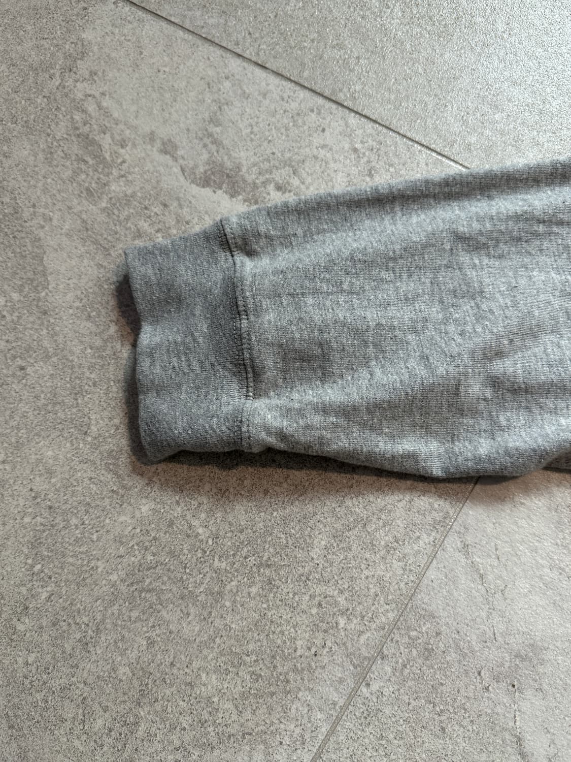 테켓 플랜 롱슬리브 티셔츠 멜란지 그레이 L 상품이미지6