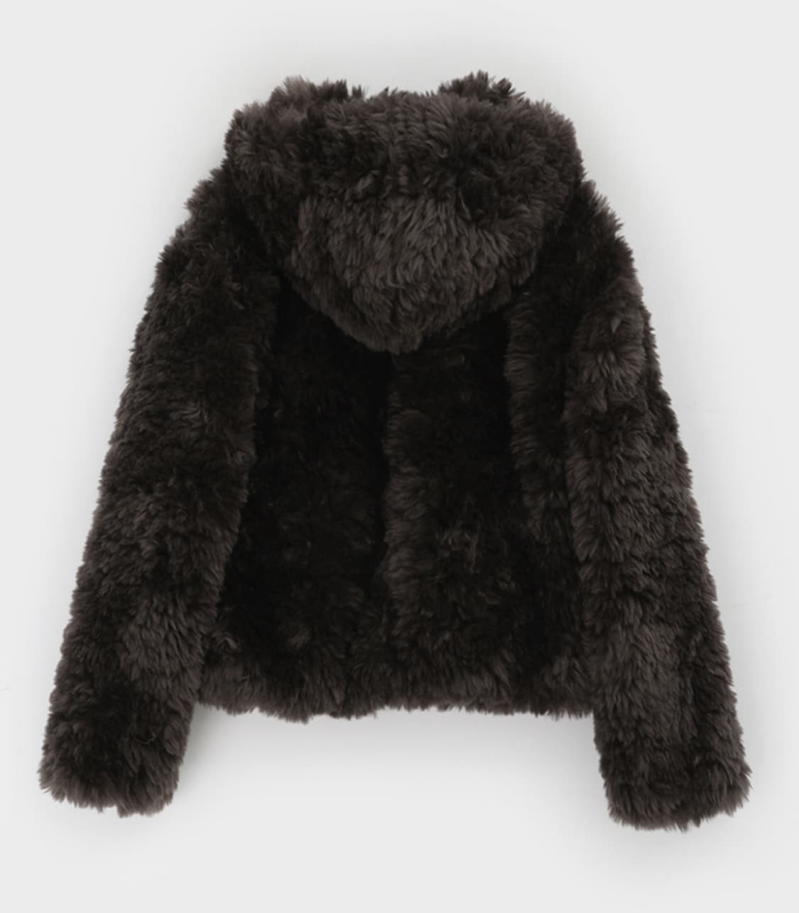 블랙업 모니첼 후드 퍼자켓 다크브라운 상품이미지2