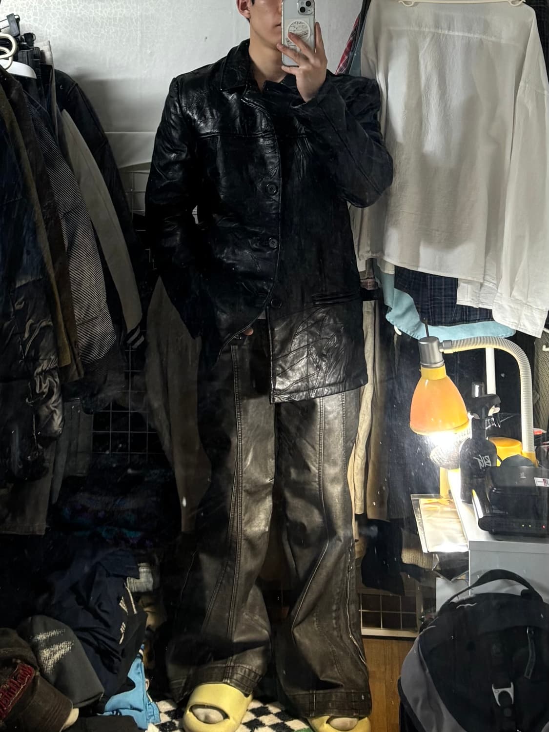 Japanese Sheep Skin Genuine Leather 자켓 M 상품이미지1