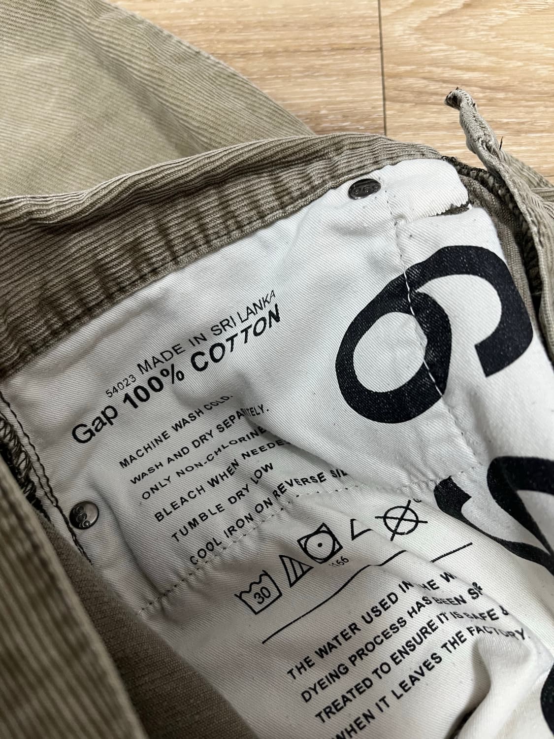 GAP 갭 코듀로이 팬츠 30 상품이미지5