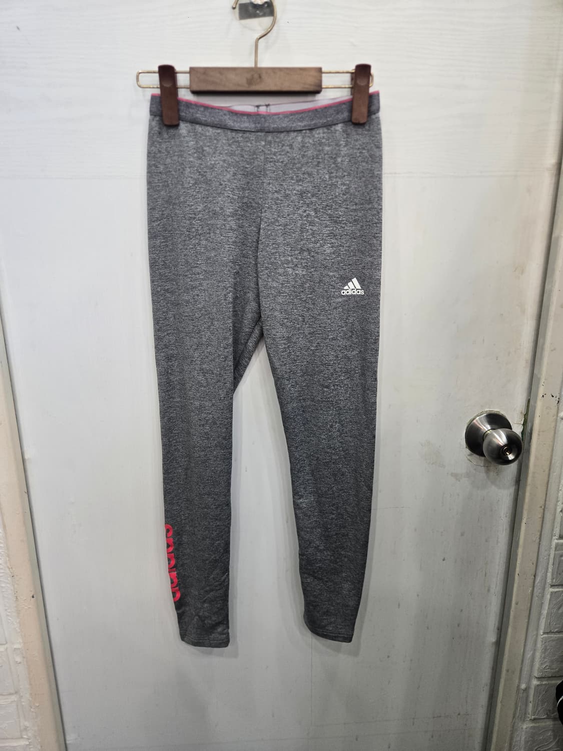 S,90 )) adidas 아디다스 레깅스 바지! 핑크색 포인트~ 상품이미지2