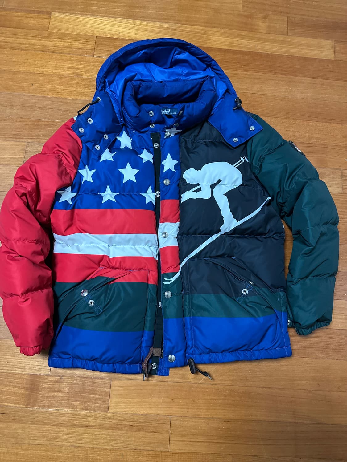 17fw 폴로 다운힐 스키미드웨이트 다운점퍼 L 상품이미지1