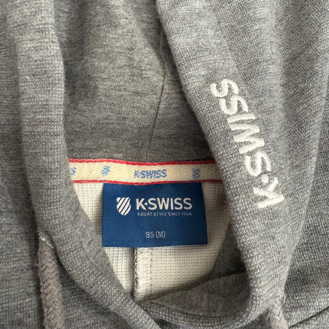 K swiss 케이스위스 그레이 후드 티 상품이미지6
