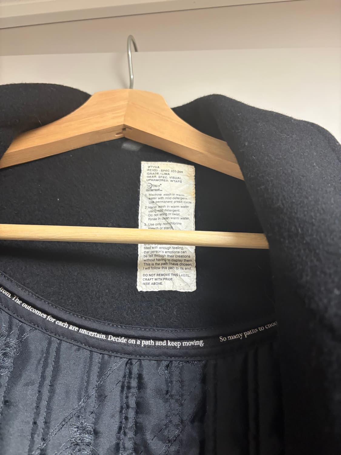 재팬메이드) 더블탭스 은장 피코트 블랙 L 100-103 상품이미지6