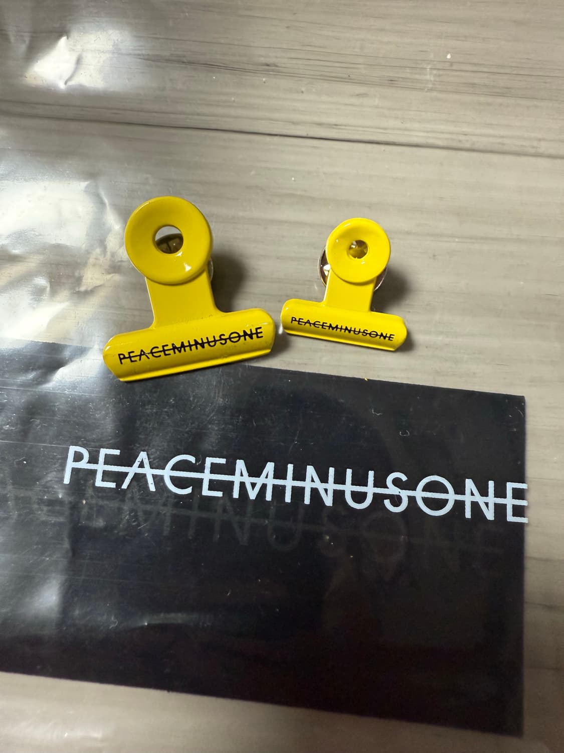 피스마이너스원 불독클립 핀세트 #1 옐로우 상품이미지1