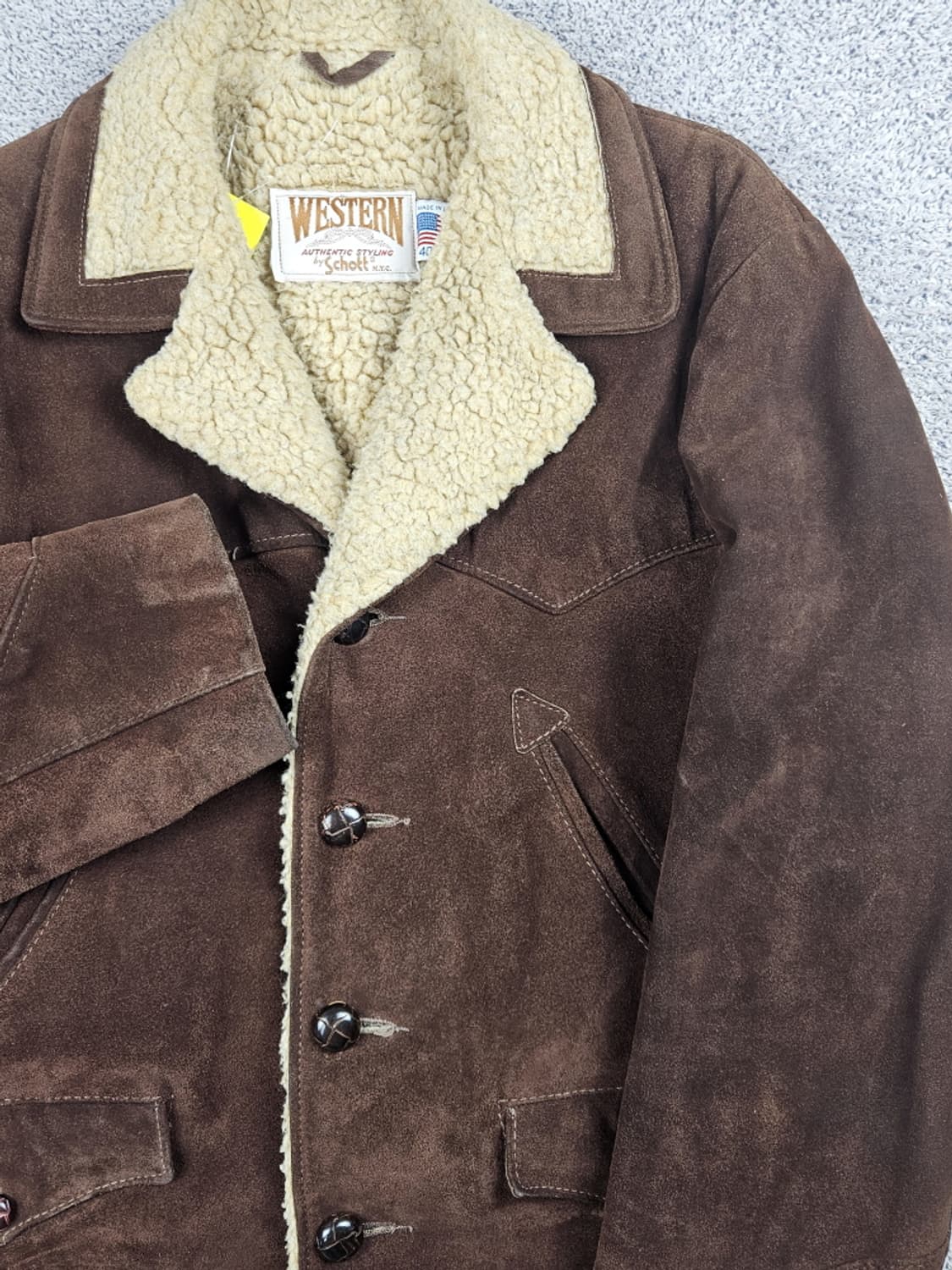 USA 쇼트 스웨이드쉘 쉐르파 웨스턴 랜처 자켓( 40 ) / 10436 상품이미지6