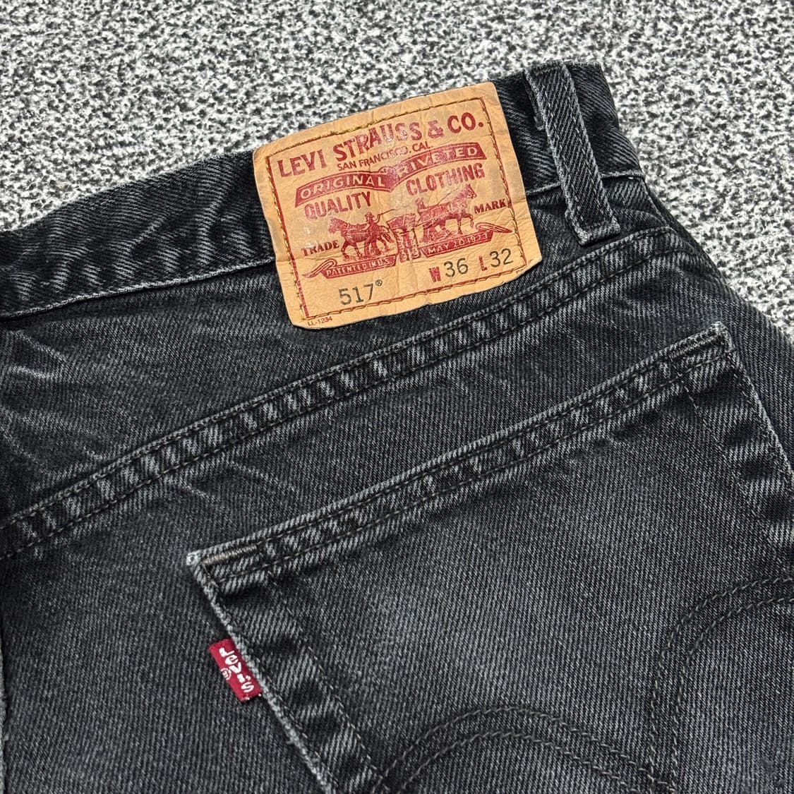 00s 빈티지 리바이스 517 블랙 허리44cm 상품이미지5