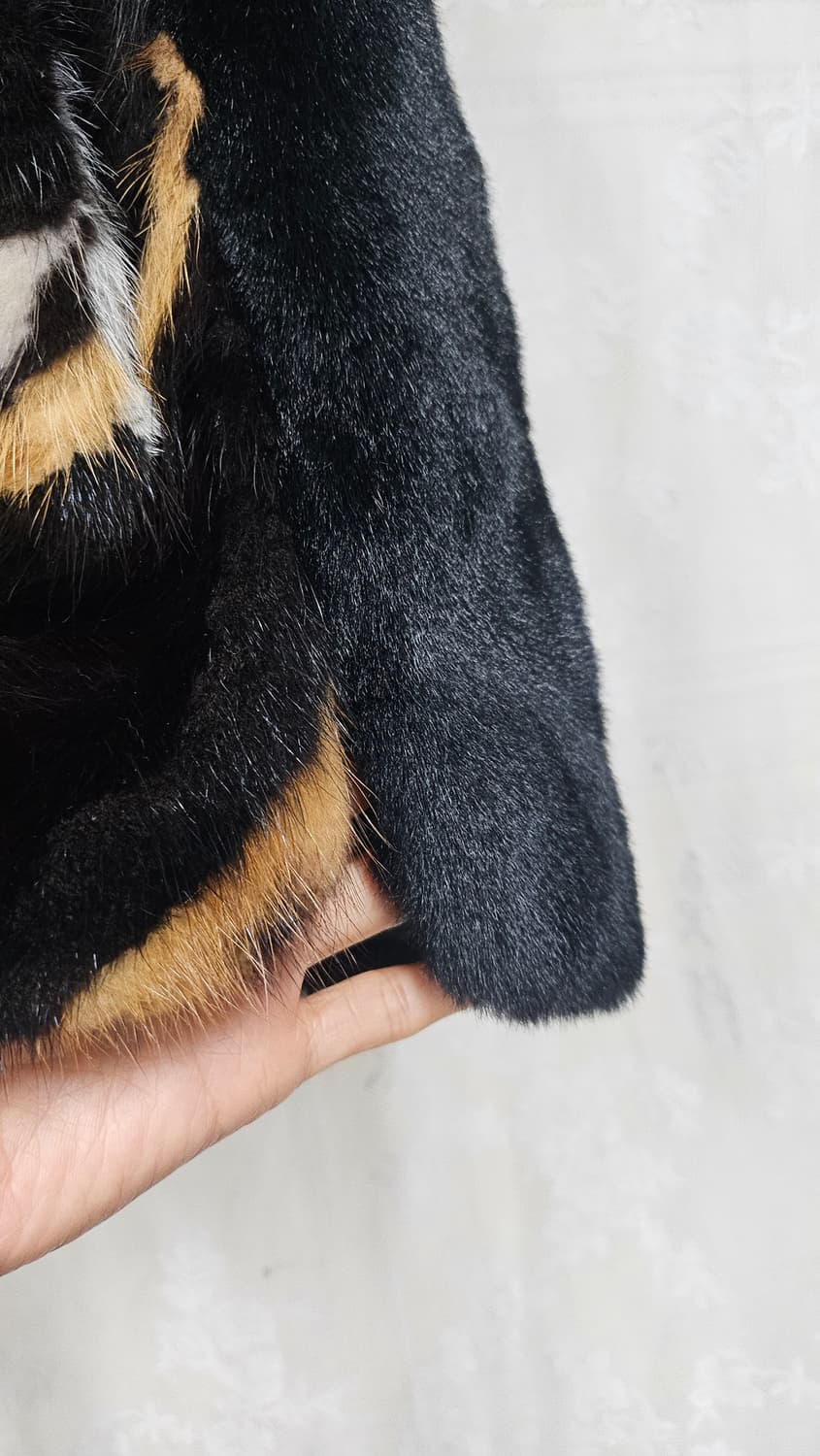 밍크 믹스컬러 조합 베스트 조끼 상품이미지4