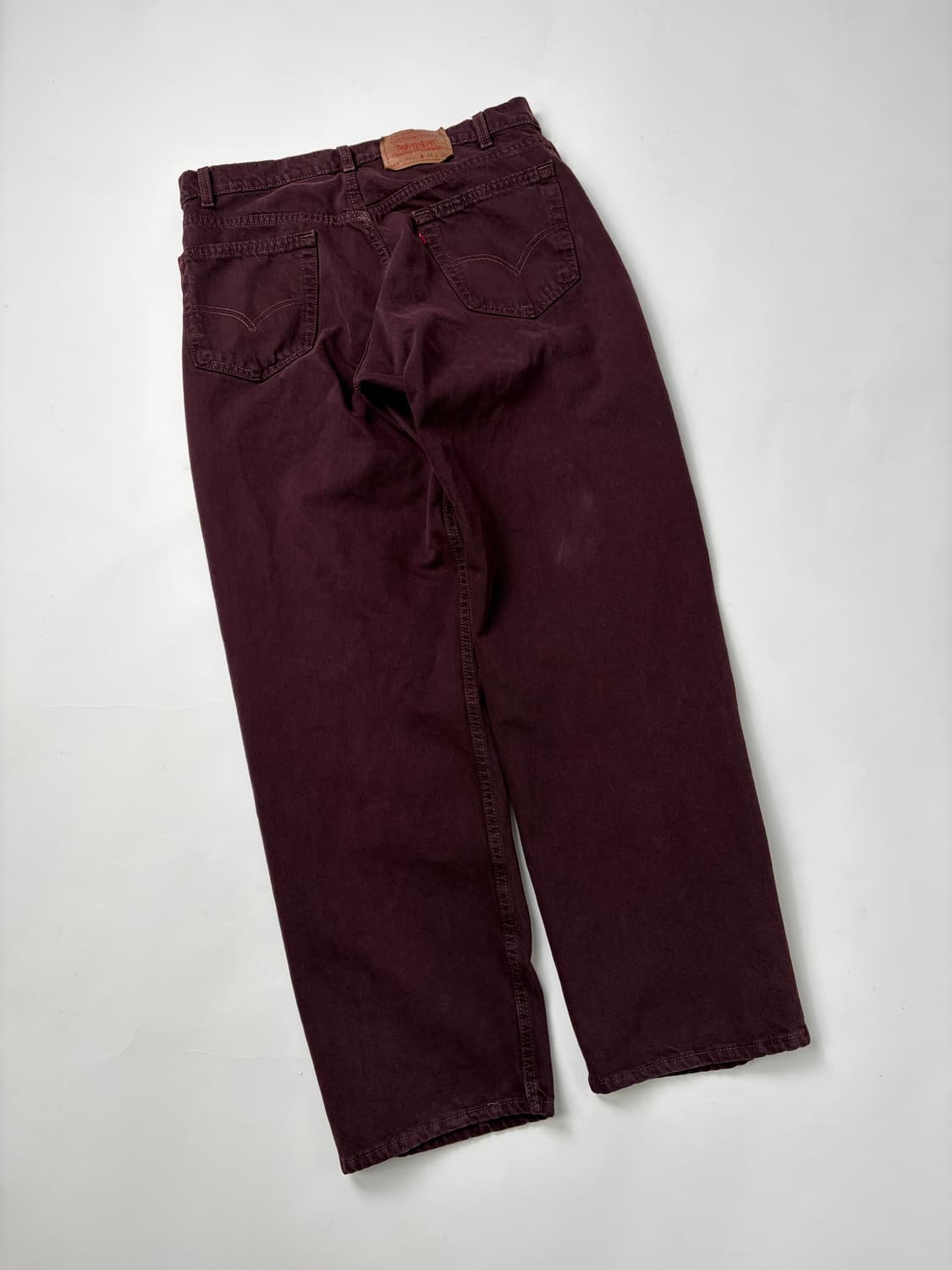 90s Levi's 565 Jeans (burgundy) 상품이미지2