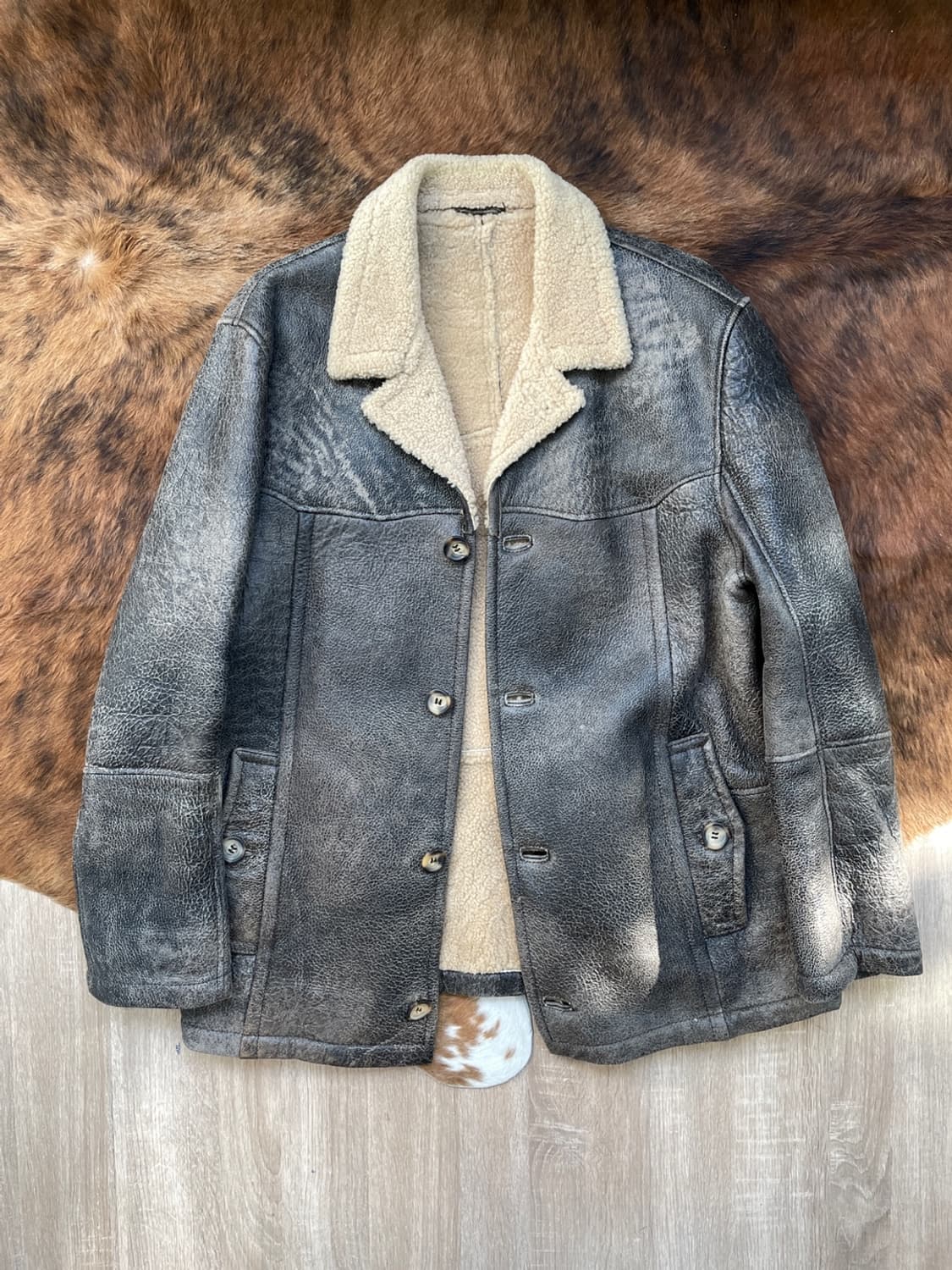 빈티지 양가죽 무스탕 자켓 상품이미지2