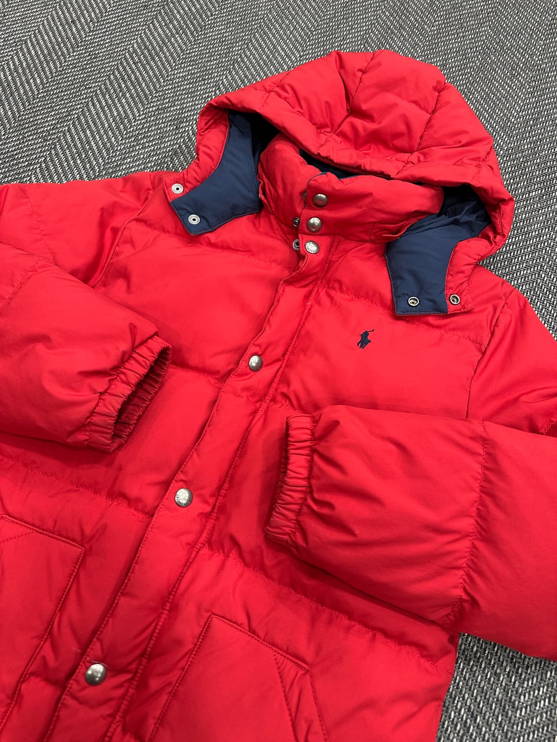 폴로 패딩 레드 상품이미지2