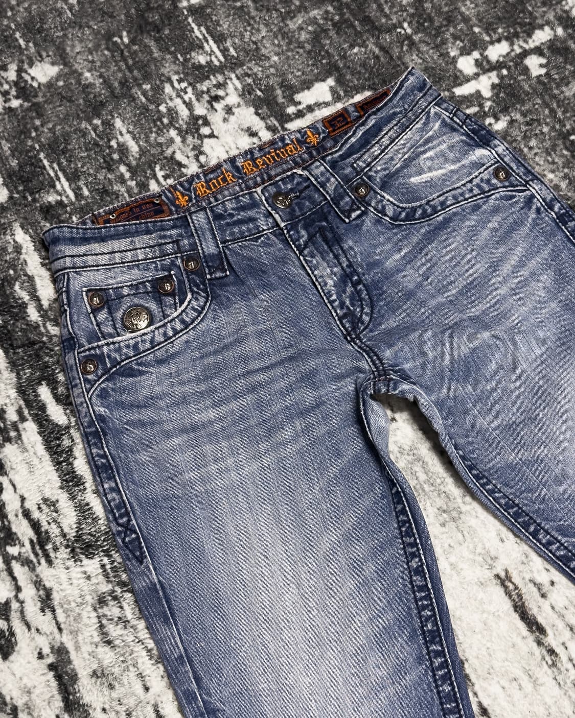 {Rock Revival} Y2K Signature Denim Jeans 상품이미지4