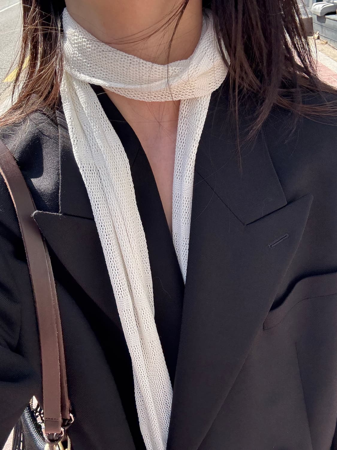 아워레가시 피아노 스카프 화이트 상품이미지2