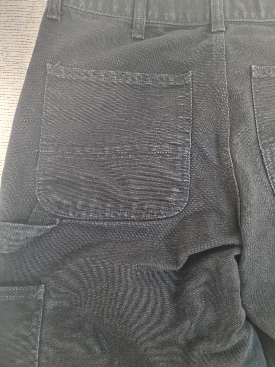 칼하트윕 더블니 자켓 블랙 30x32 상품이미지2