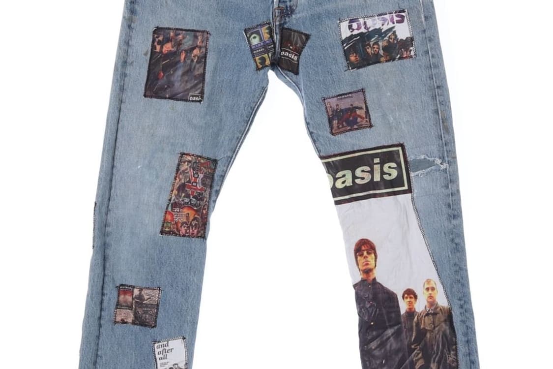 리바이스 501 록 밴드 패치워크 데님 팬츠 청바지 (남성 33in) 상품이미지3