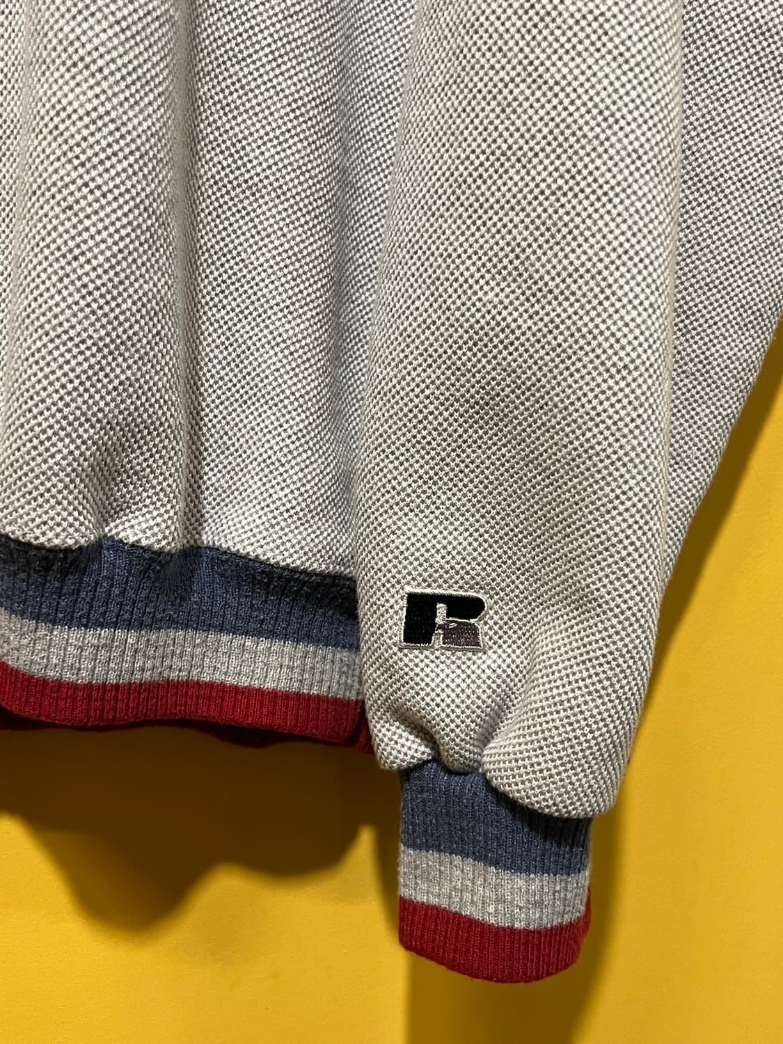 90's [L] 러셀 써멀 와플 크루넥 빈티지 맨투맨 USA MADE 상품이미지5