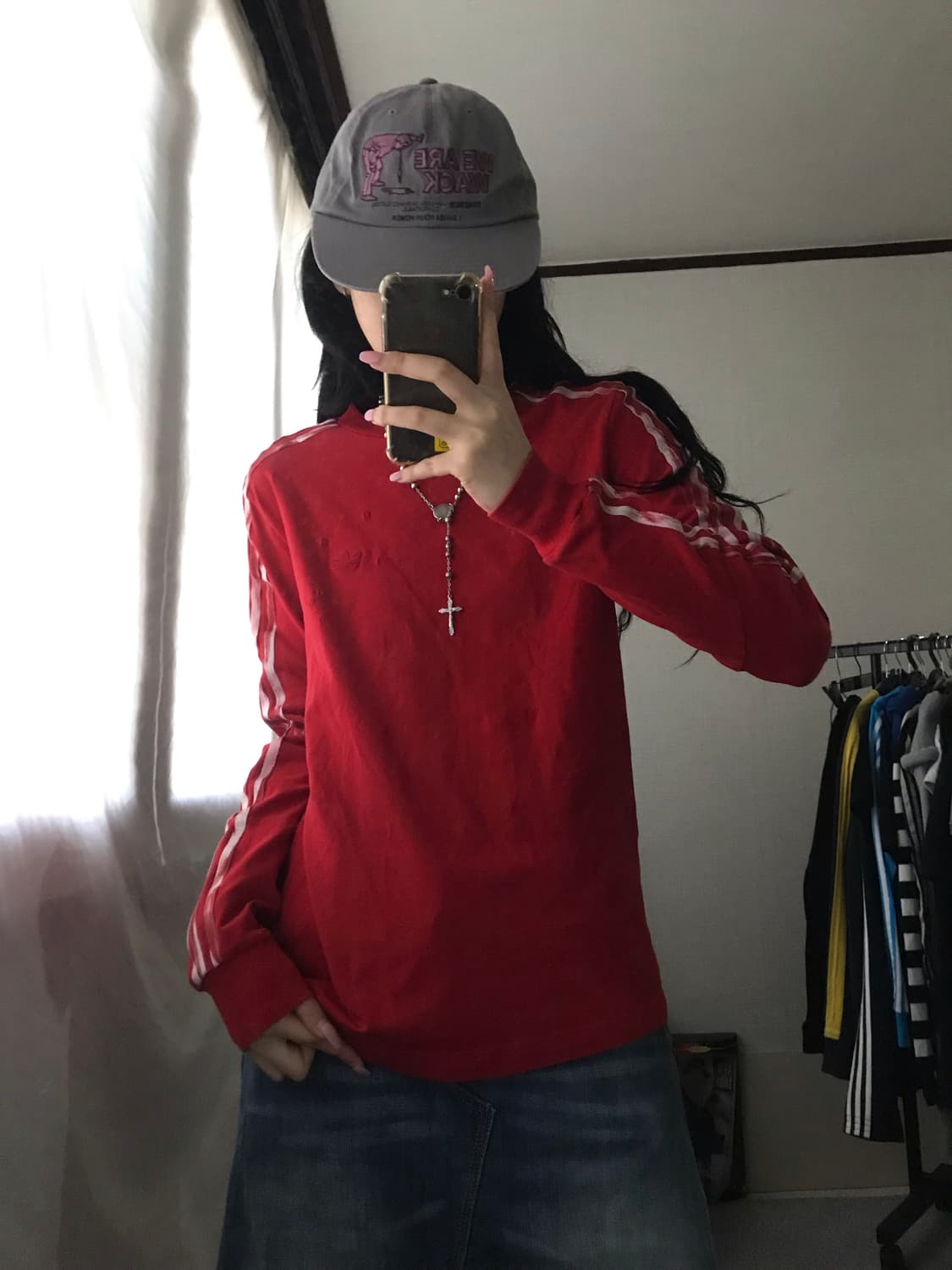 아디다스x다니엘카타리 레드 롱슬리브 상품이미지6
