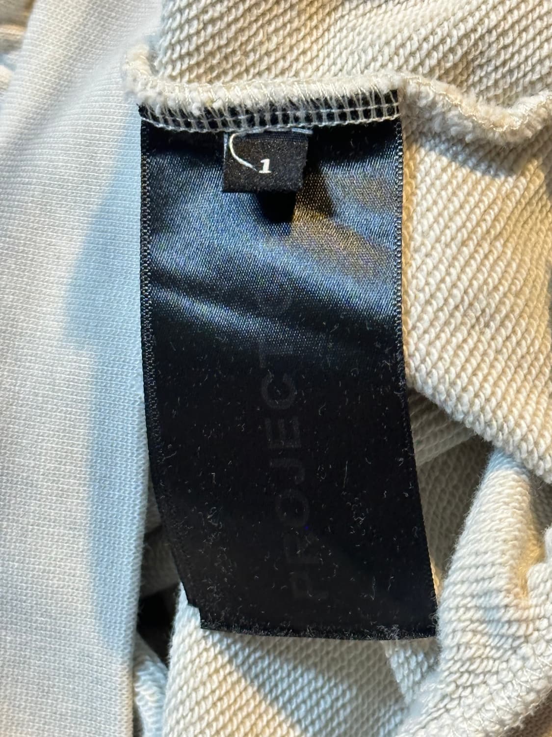 프로젝트 G/R 메탈릭 로고 후드티 아이보리 상품이미지9