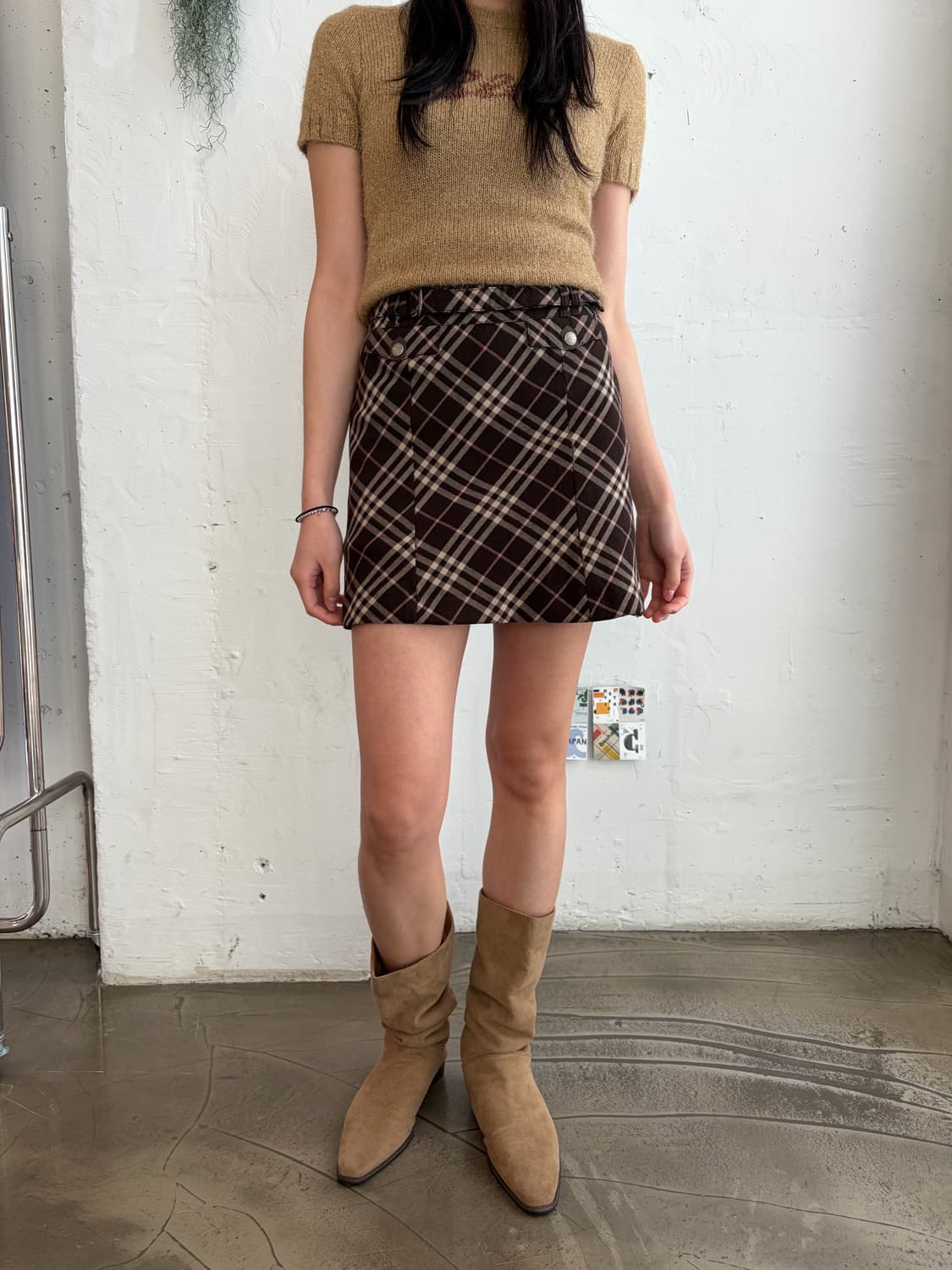 버버리 울 미니 스커트 상품이미지6