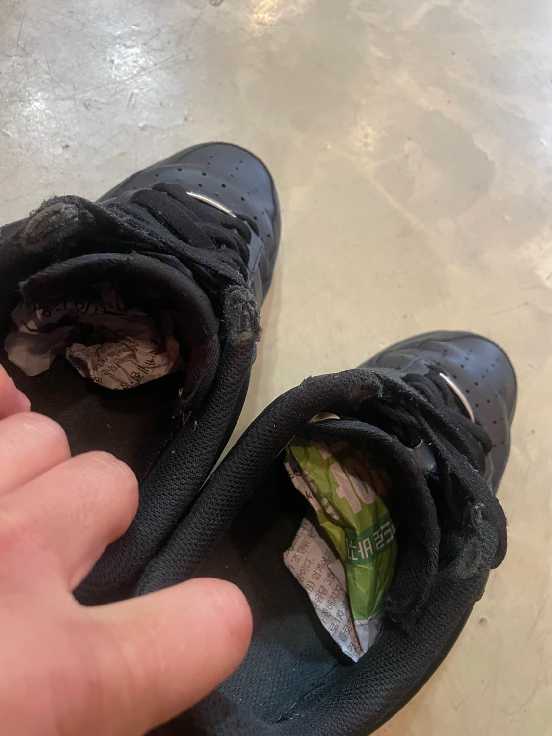 나이키 에어포스 블랙 275 상품이미지7