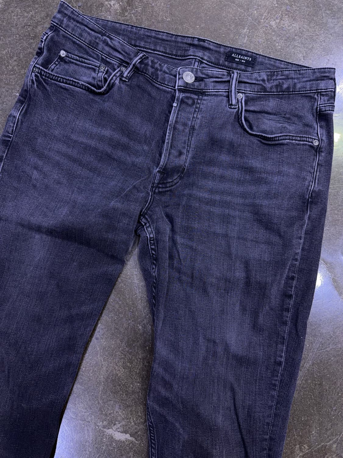 올세인츠 렉스 슬림 스트레이트핏 스트레치 데님팬츠 34 상품이미지3