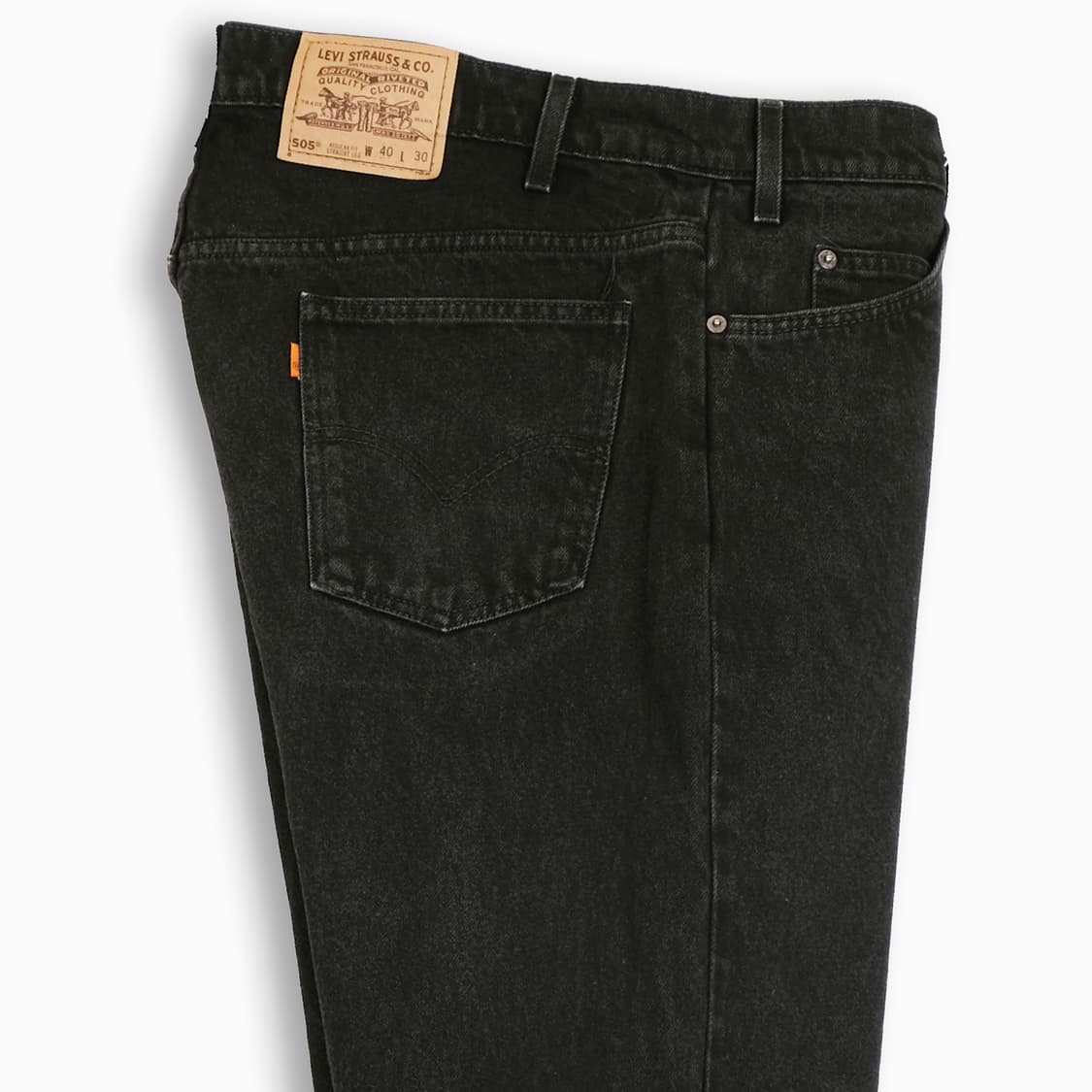 리바이스 505 오렌지탭 흑청 블랙진 90s 38인치 OR5054041 상품이미지5