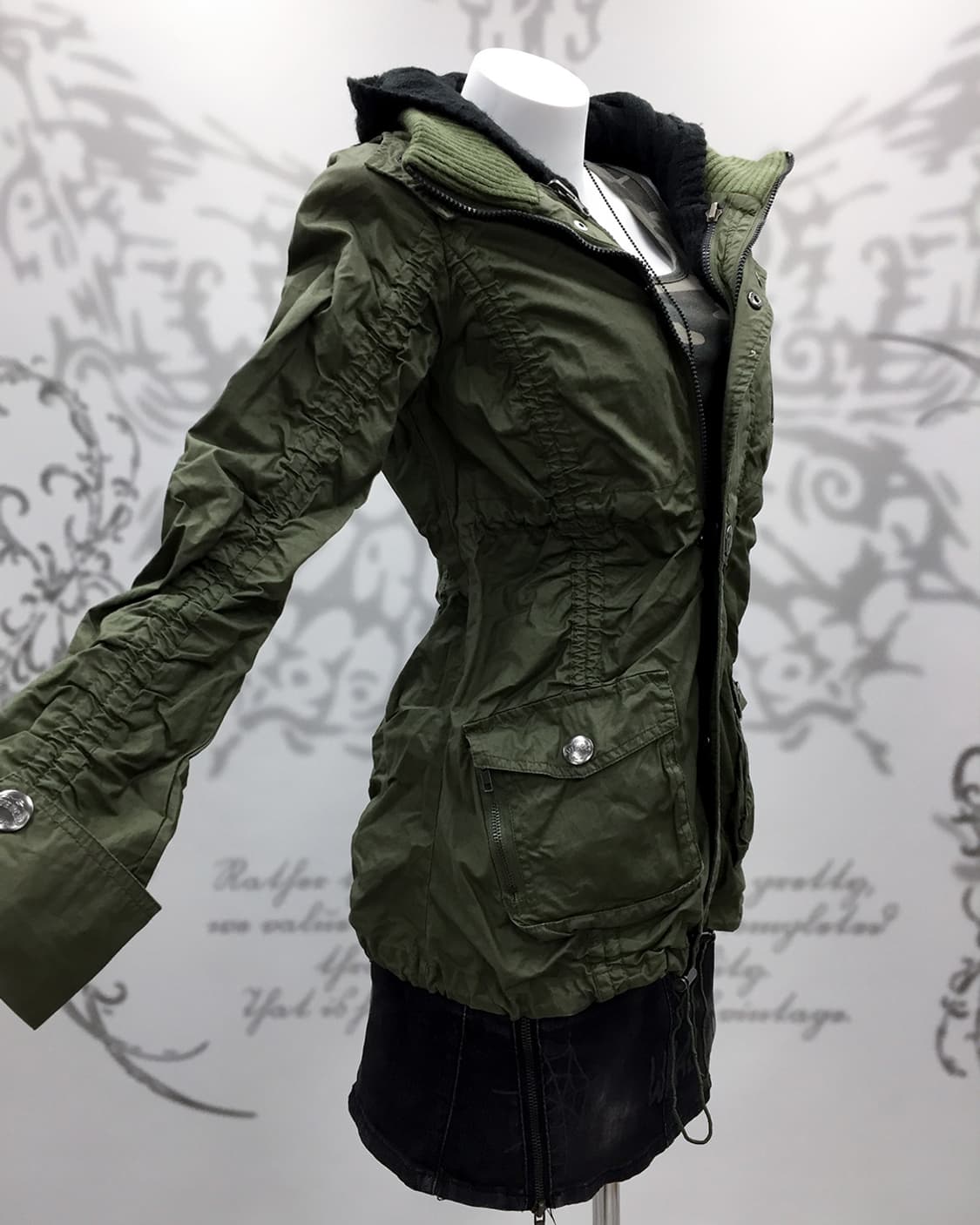 00's Shirring Utility Hood Jacket 상품이미지2