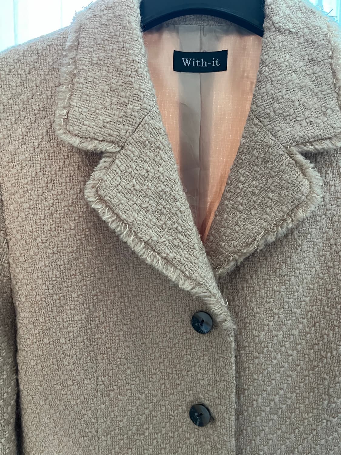 베이지 트위드 자켓 상품이미지2