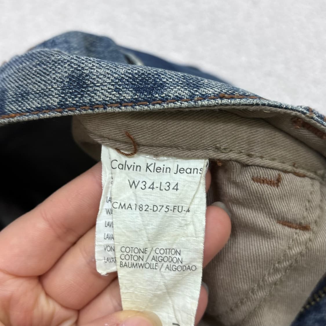 34 캘빈클라인 빈티지 데님 팬츠 0401E 상품이미지4