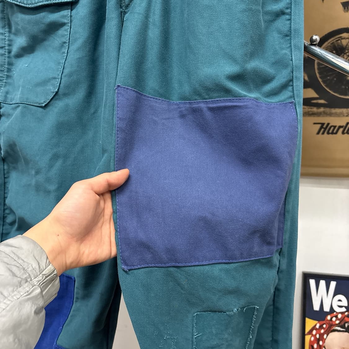 80~90s 프렌치 워크웨어 코튼트윌 커버올 점프수트 N984 상품이미지8