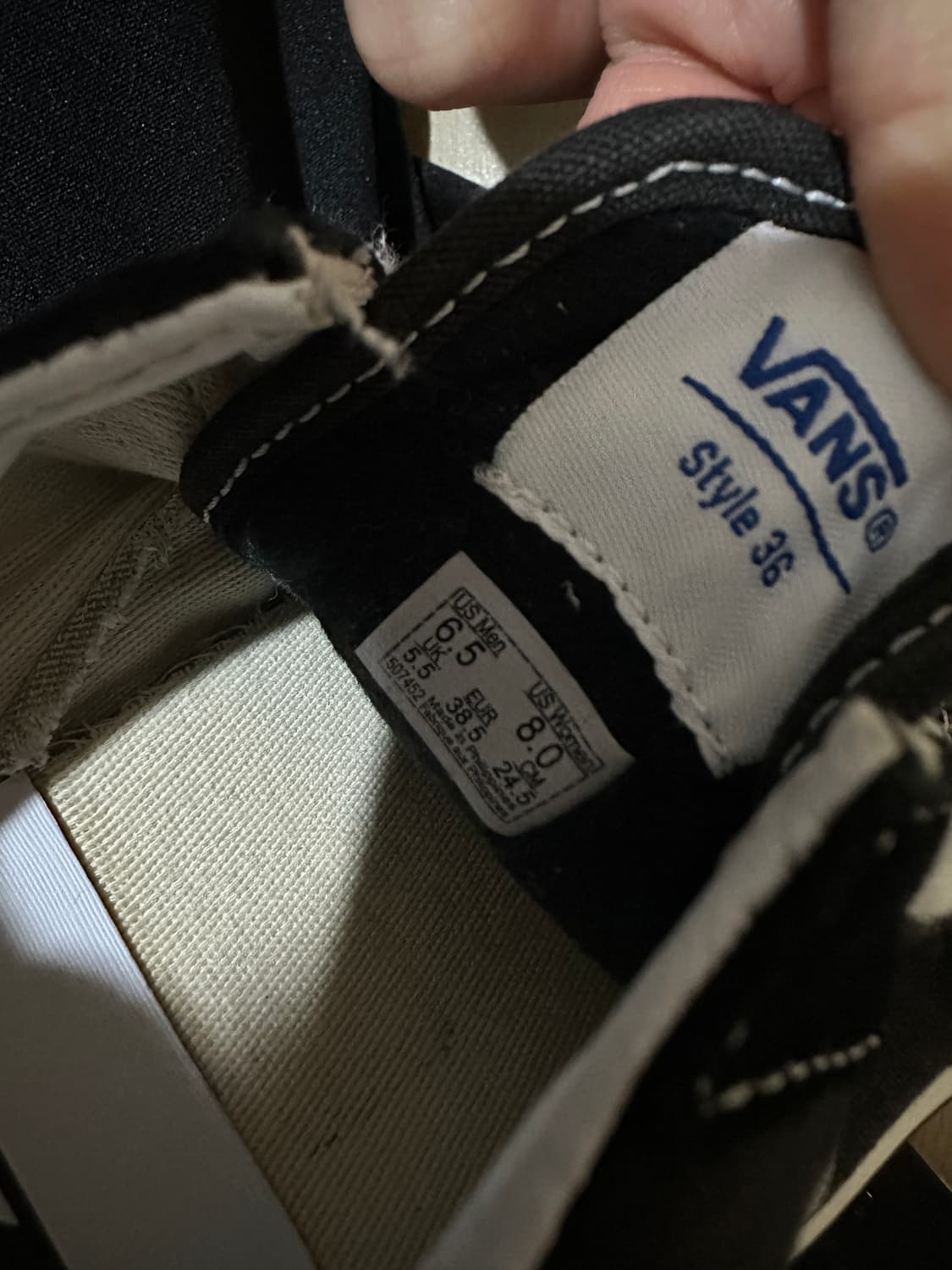 반스 스타일36 올드스쿨 스웨이드 블랙 245 상품이미지7