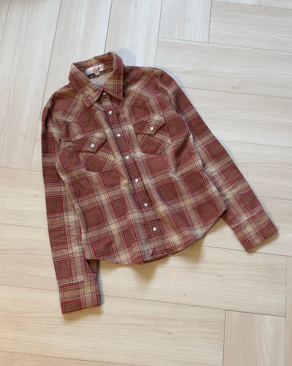 [COLZA] western check corduroy shirts 상품이미지1